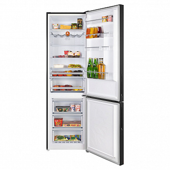 картинка Холодильник Maunfeld MFF200NFB двухкамерный черный 